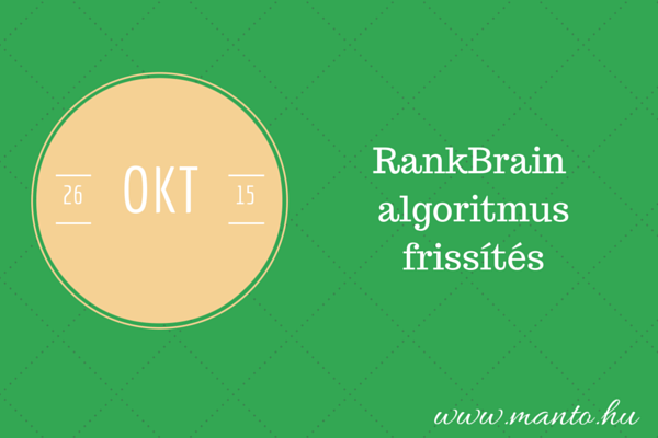 RankBrain Google algoritmus frissítés